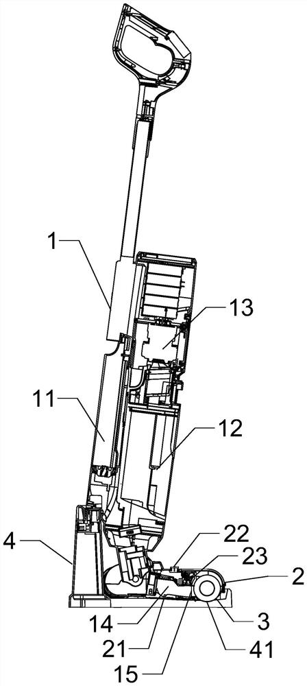 Self-cleaning method of surface cleaning machine