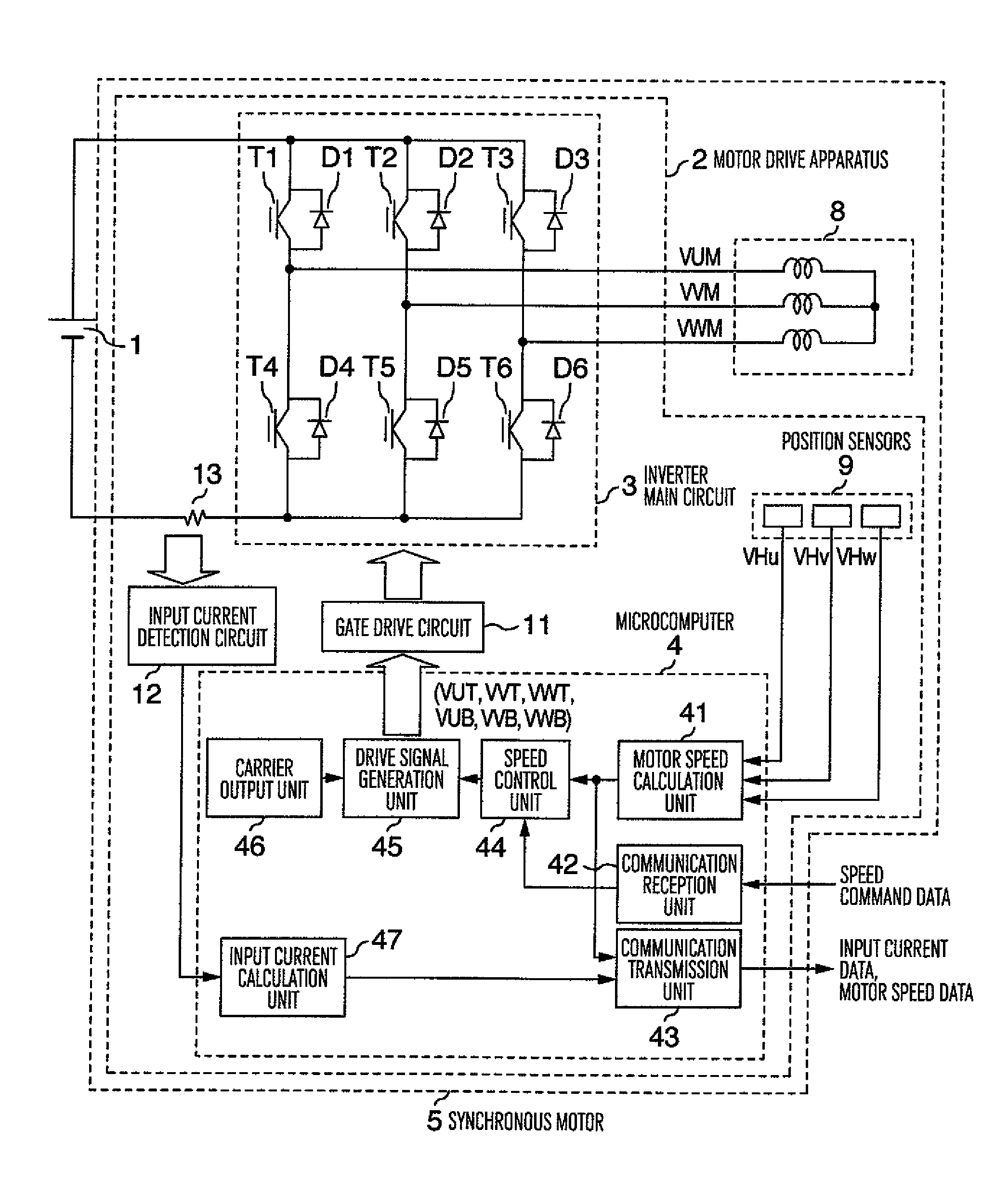 Synchronous motor and control method of synchronous motor