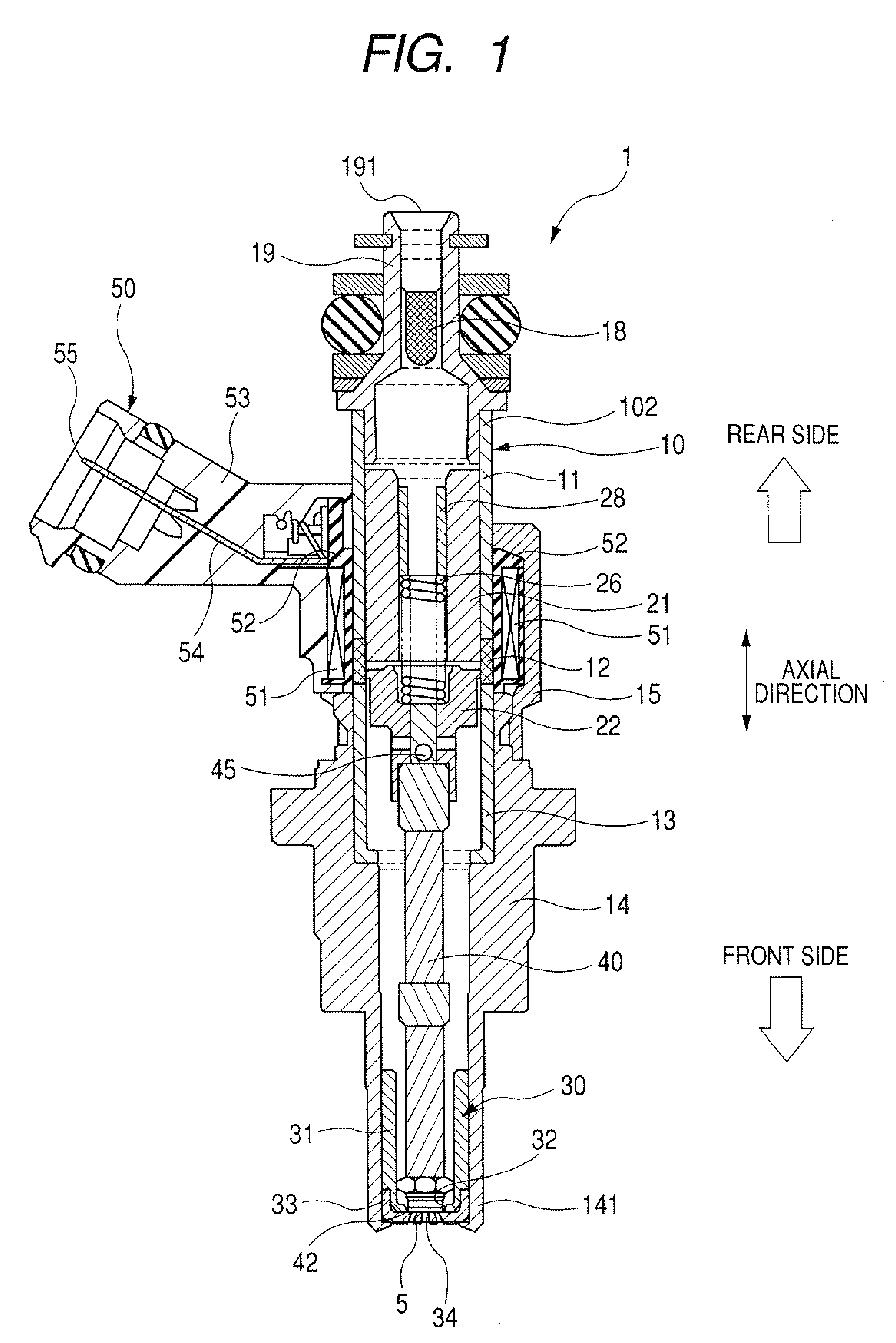 Fuel injection valve for internal combustion engine