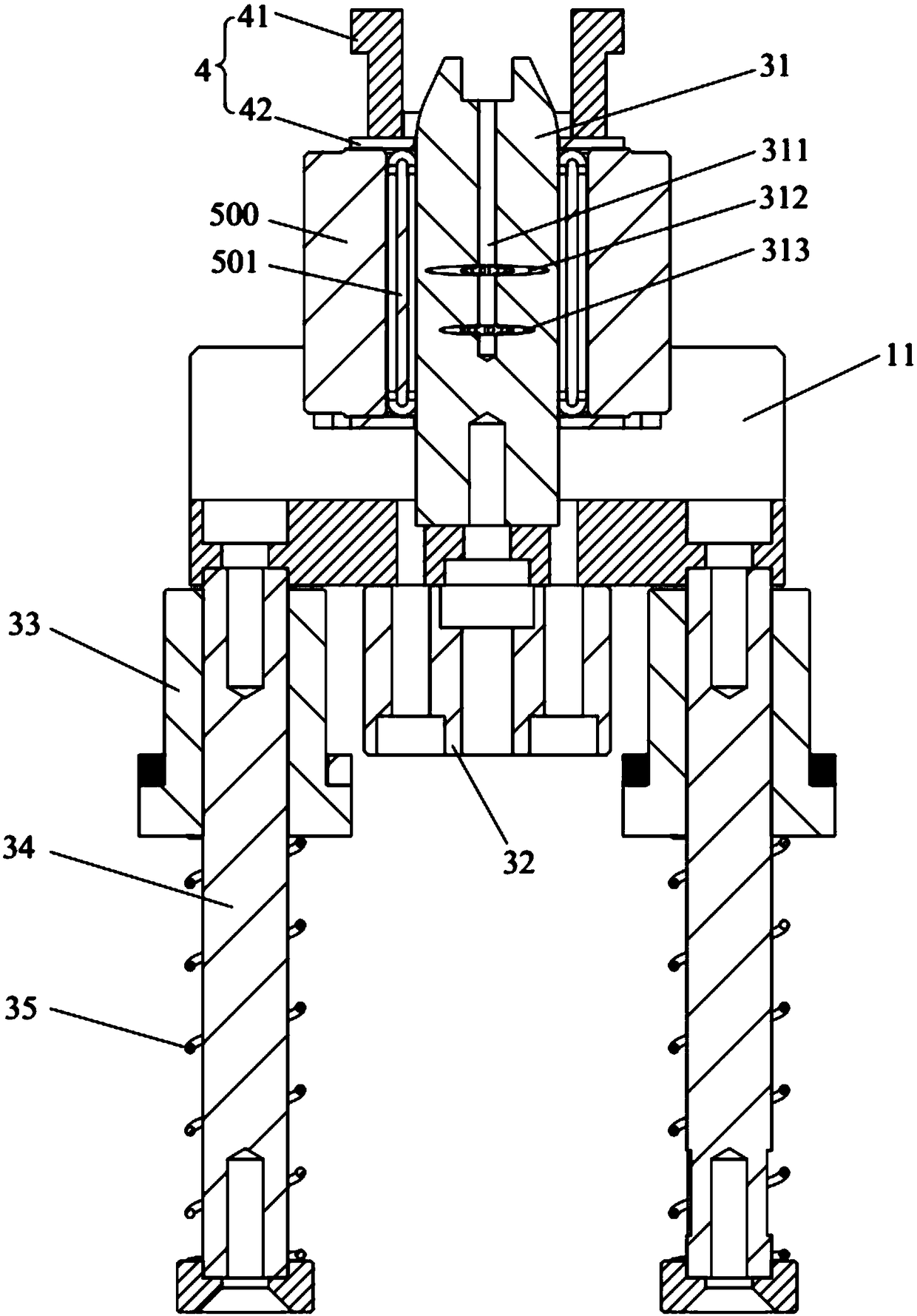 Grease injection device