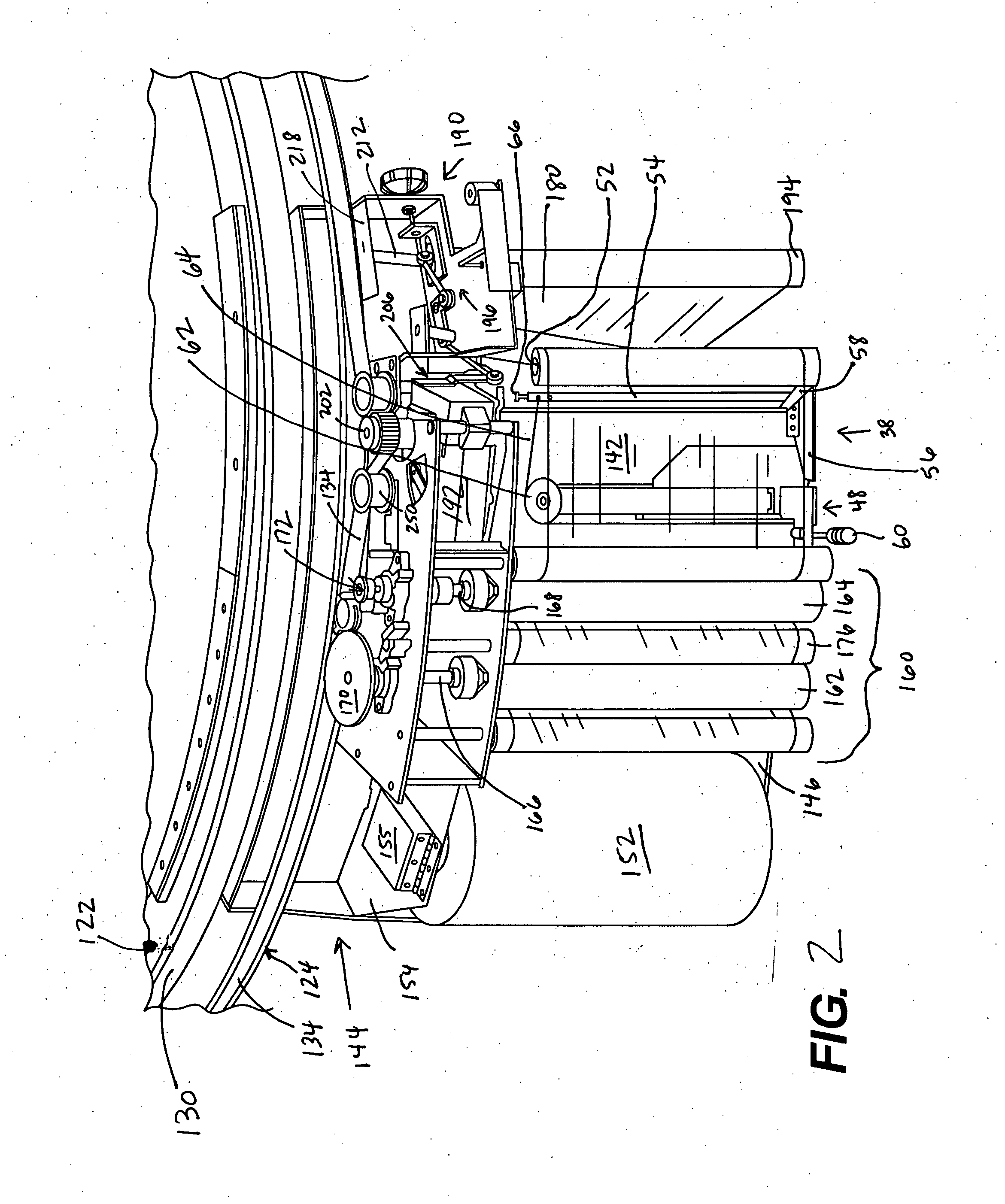 Ring wrapping apparatus including metered pre-stretch film delivery assembly