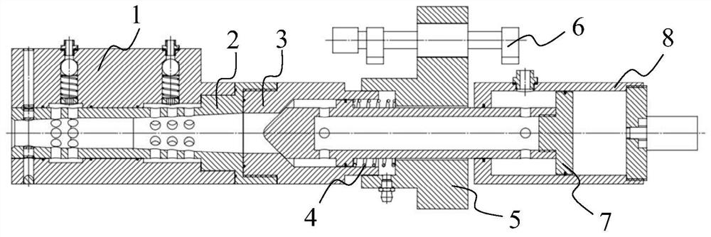 A two-stage gas-filling adjustable ratio gas-liquid mixing nozzle device and its use method