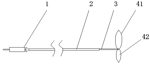 Double-blade vascular foreign body grabbing device