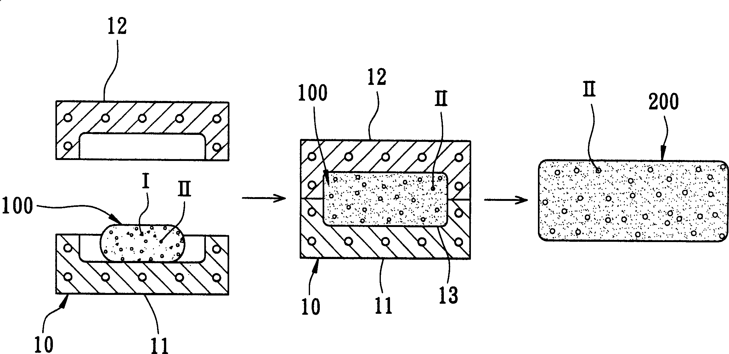 Manufacturing method of foam with air holes