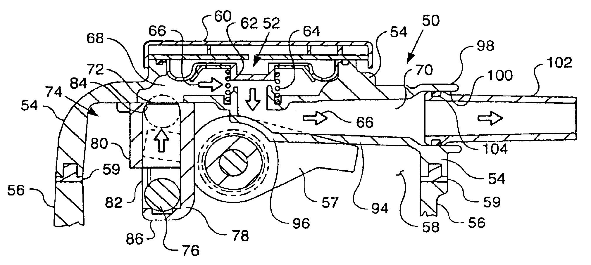Combined shut-off valve and cover for an engine breather system