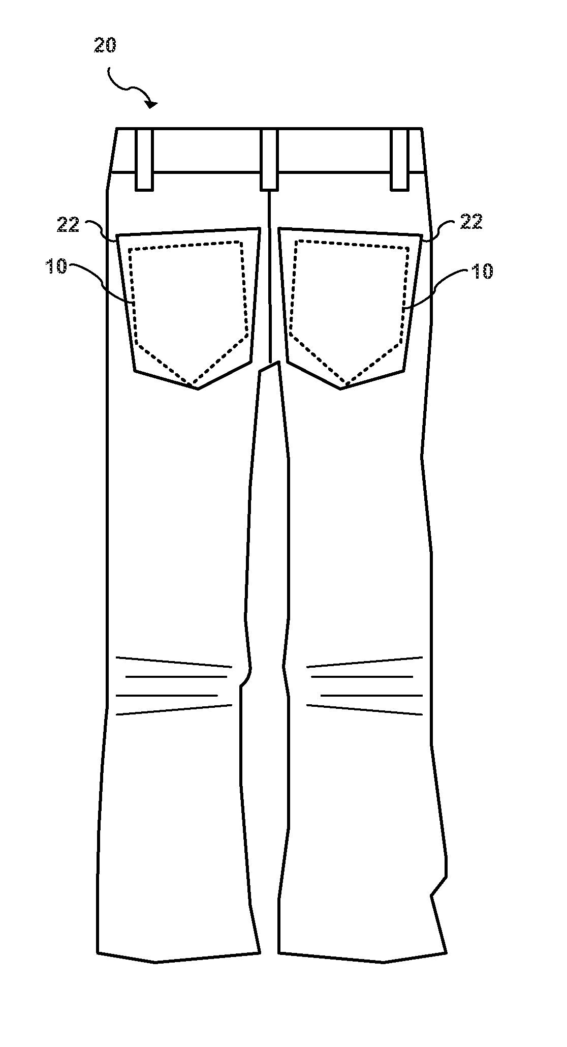 System and method for an improved appearance of a pair of pants