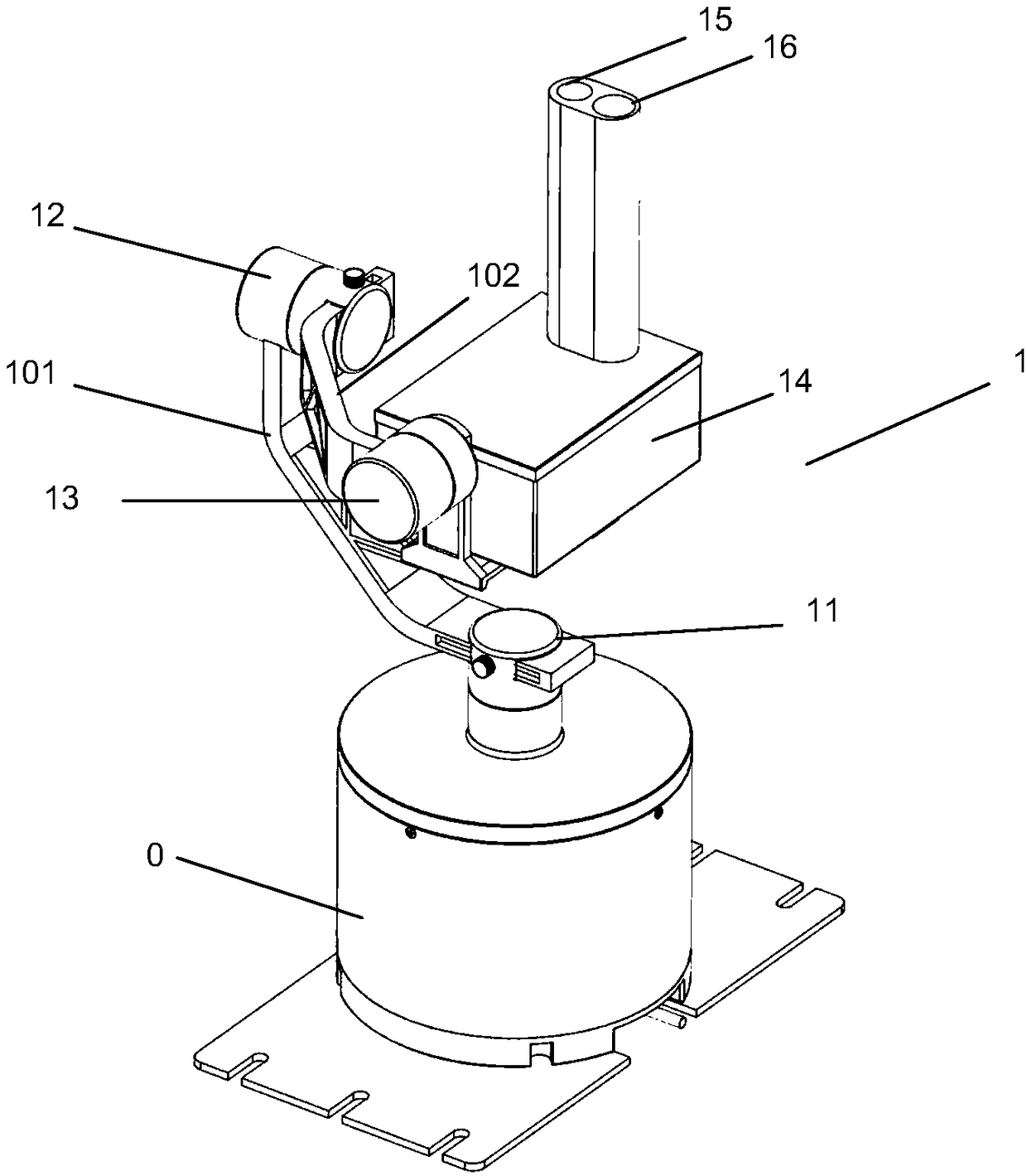 Direct solar radiation measuring system applied to mobile atmosphere observation platform