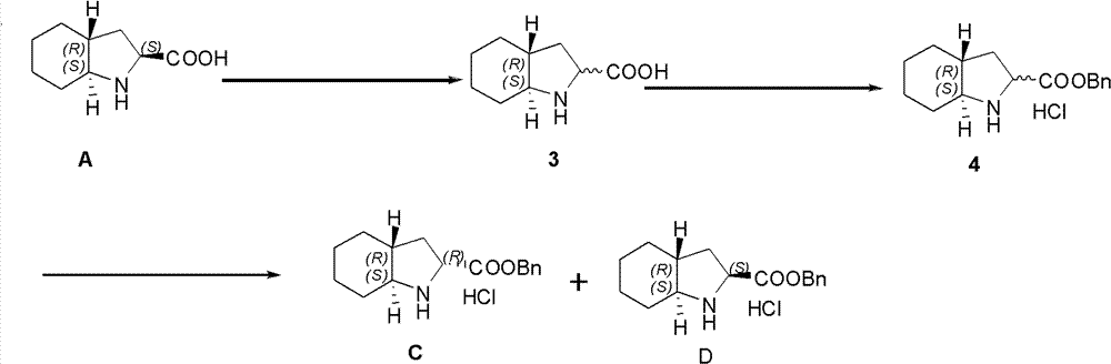 Preparation method of isomer of trandolapril intermediate