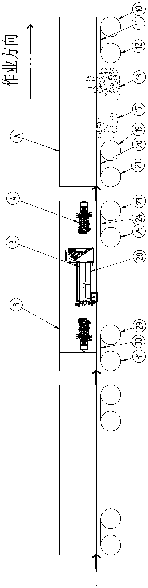 A railway rail profile repair vehicle, its repair method and corresponding equipment