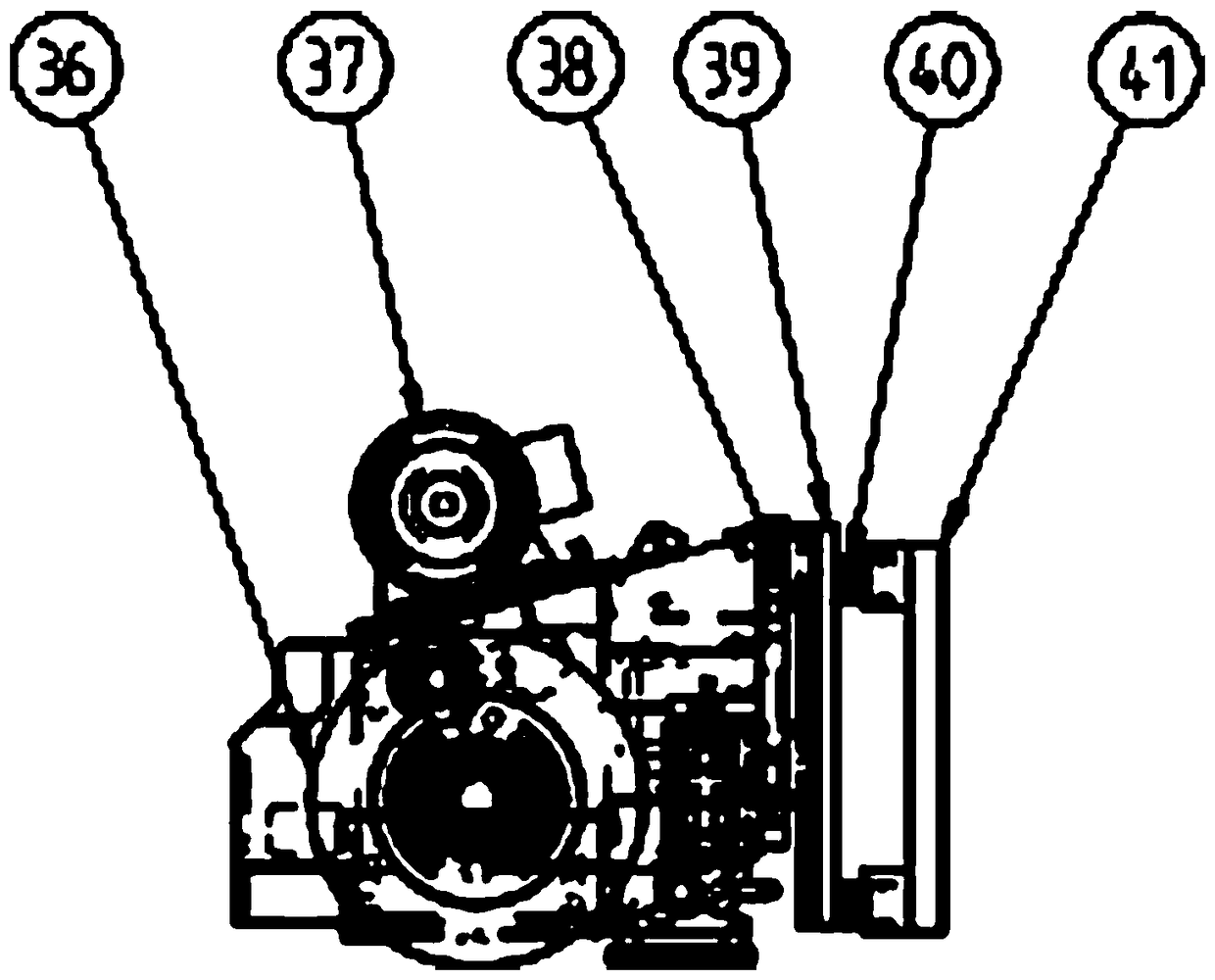 A railway rail profile repair vehicle, its repair method and corresponding equipment