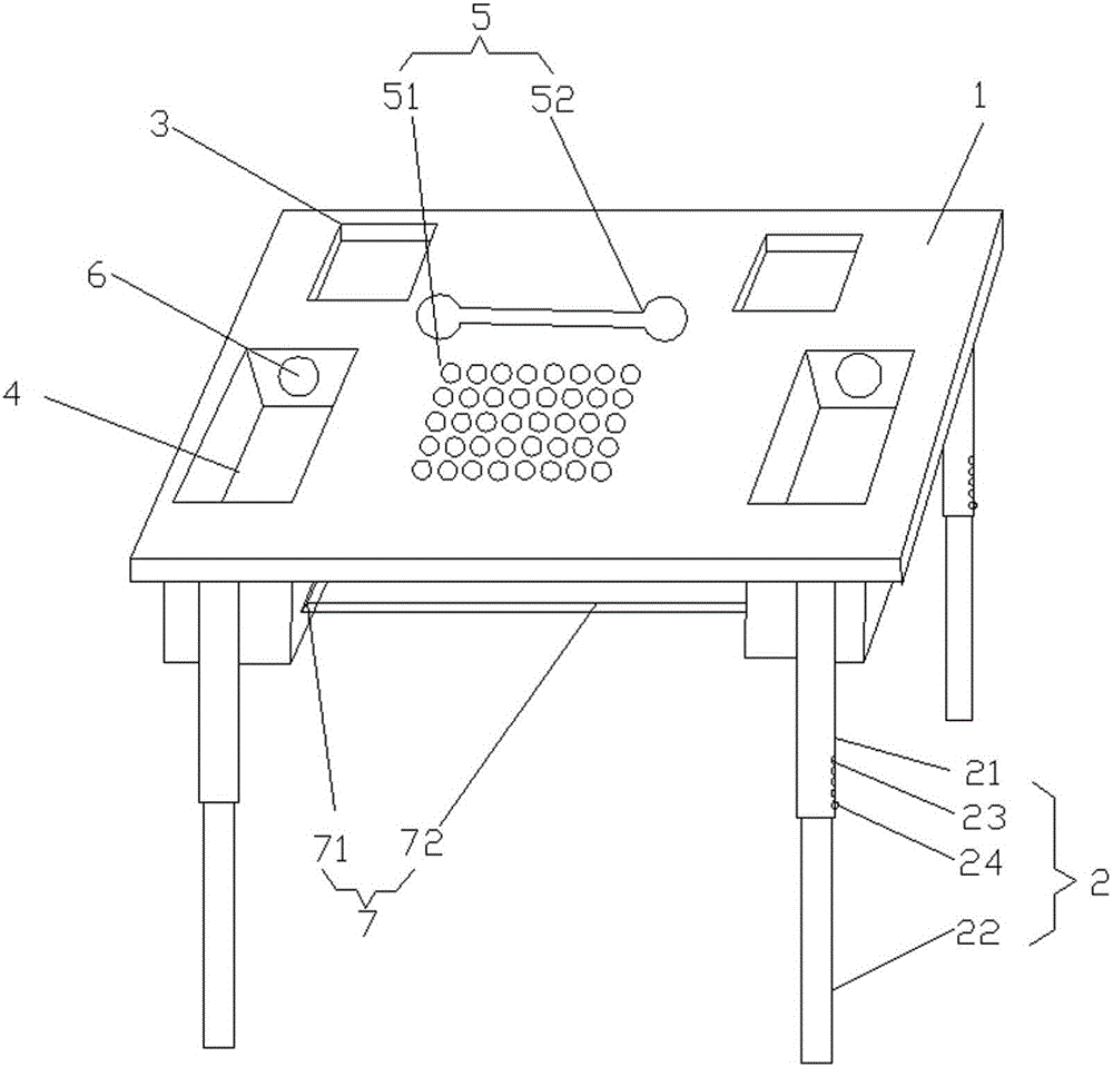 Module containing table