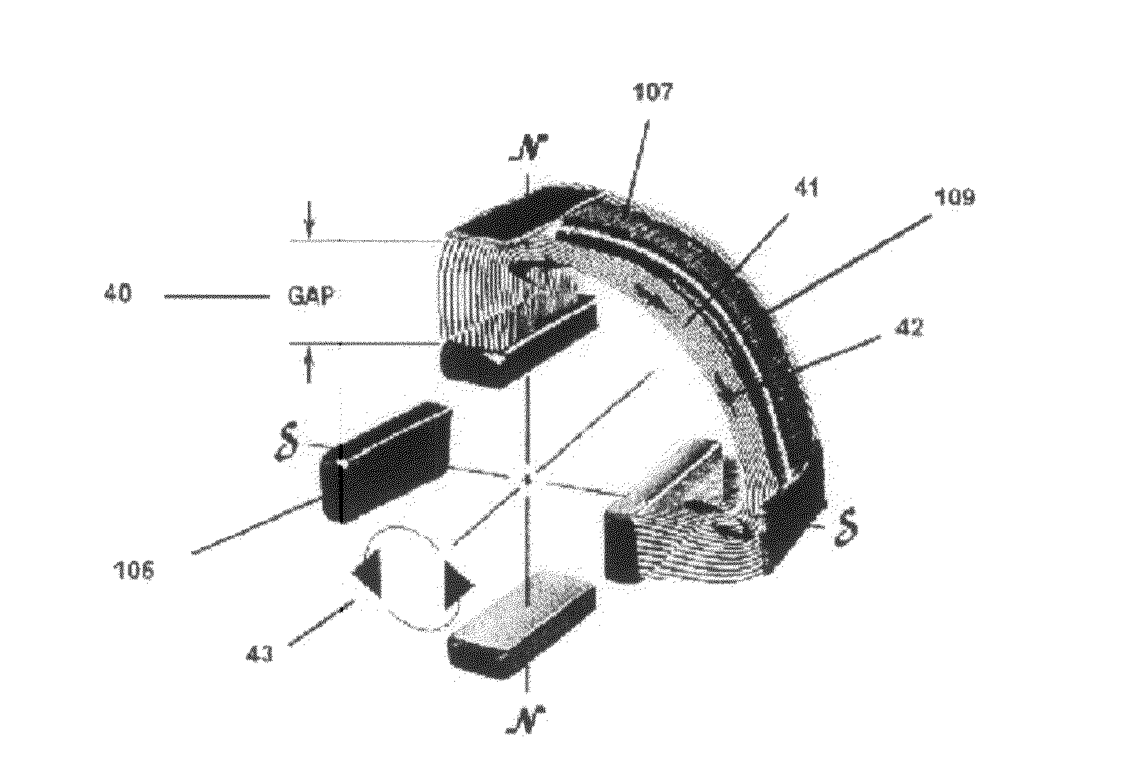 Tool having integrated electricity generator with external stator