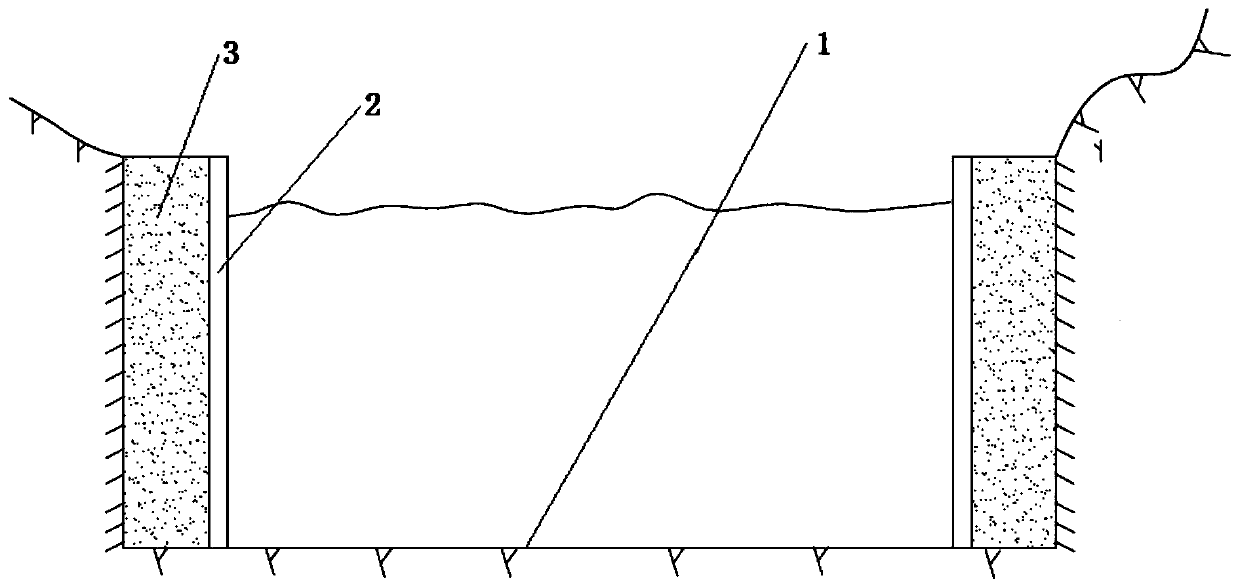 Wall surface structure of vibration absorbing and sound attenuating stilling pond