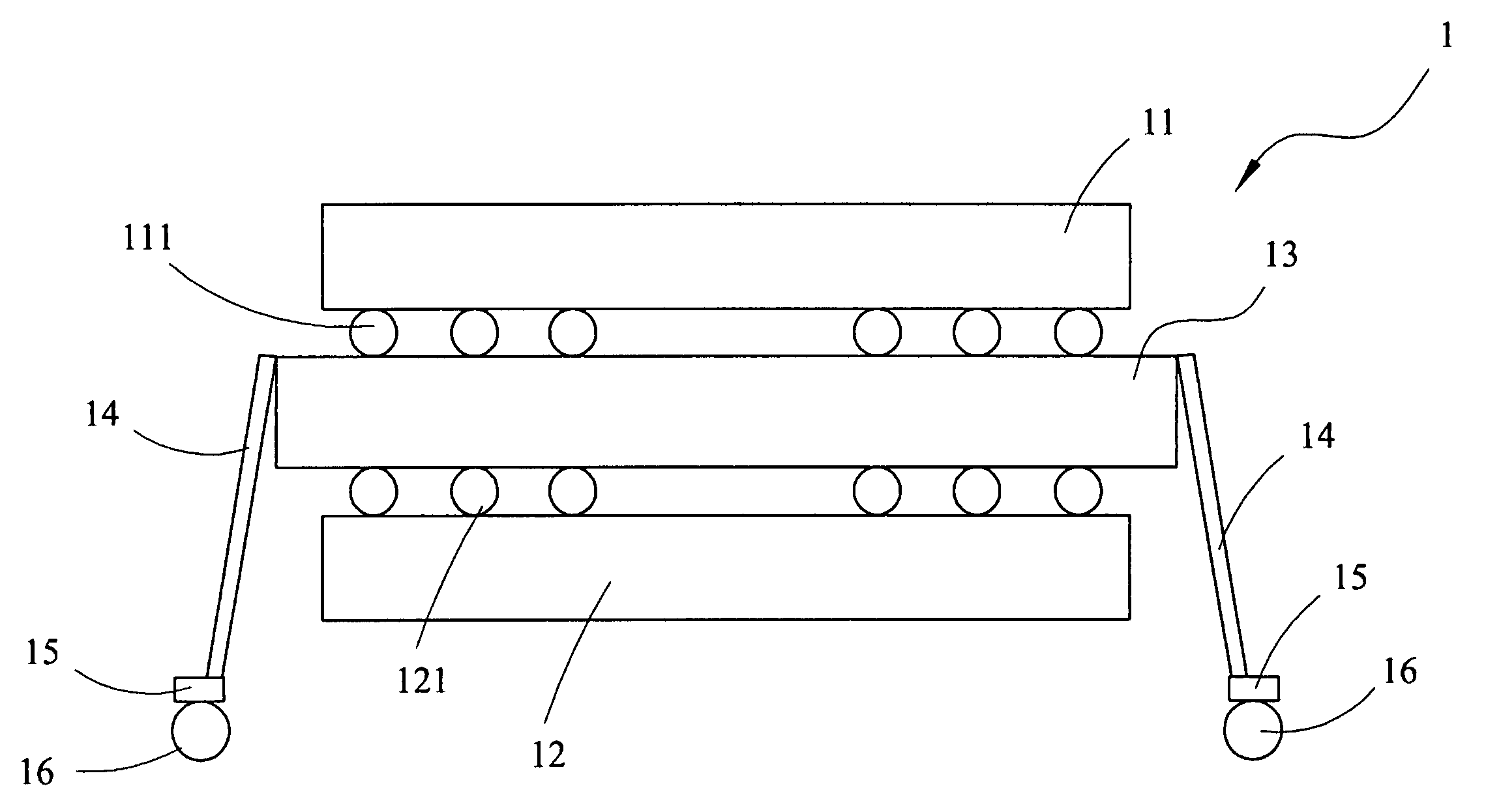 Stacked memory module in mirror image arrangement and method for the same