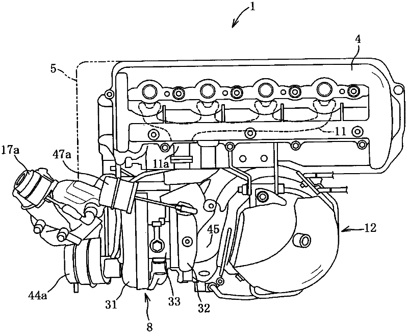 Turbo-charging apparatus for vehicle engine