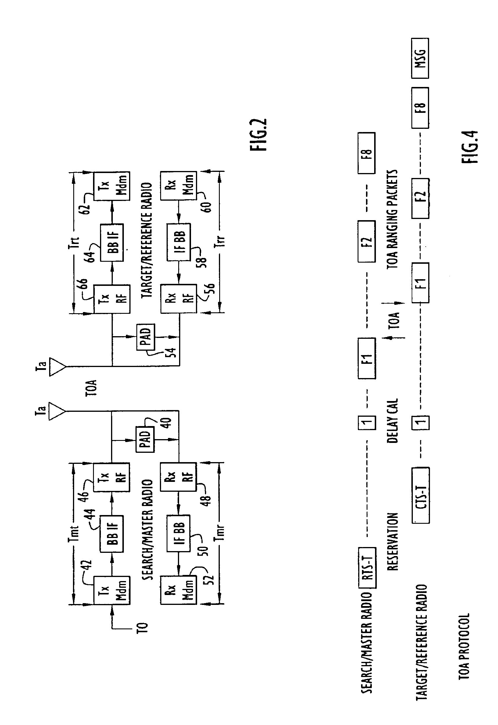 Method and apparatus for high-accuracy position location using search mode ranging techniques