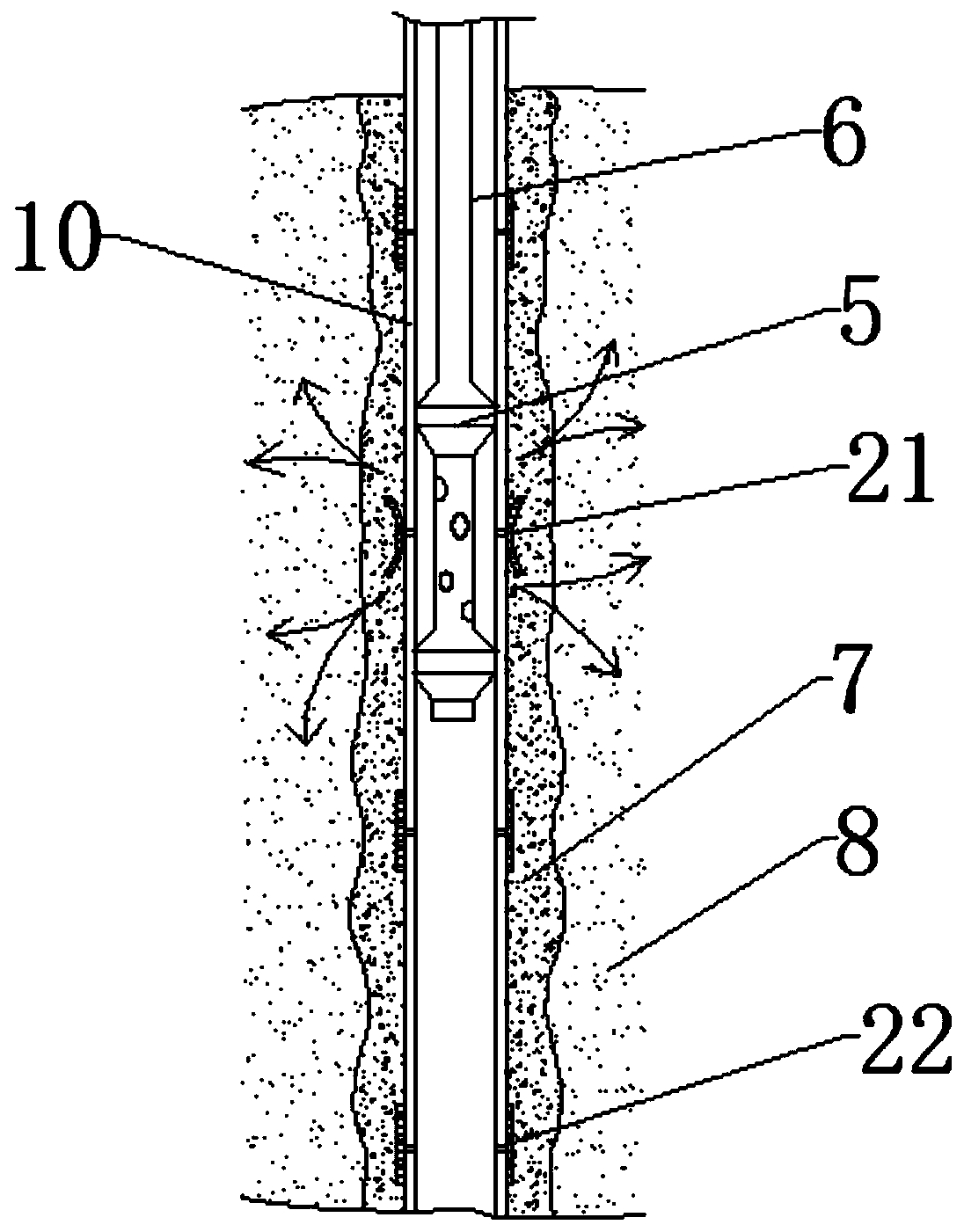 Sleeve valve pipe grouting method suitable for deep covering layer permanent curtain