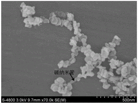 Carbon nano tube composite nanometer cobalt-copper alloy catalyst for low-carbon alcohol synthesis and preparation method of carbon nano tube composite nanometer cobalt-copper alloy catalyst