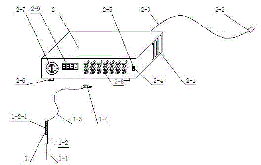 Acupuncture device capable of automatically heating