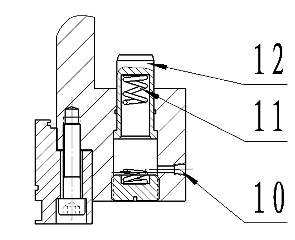 Anti-collision buffering device of wafer single-side polishing machine