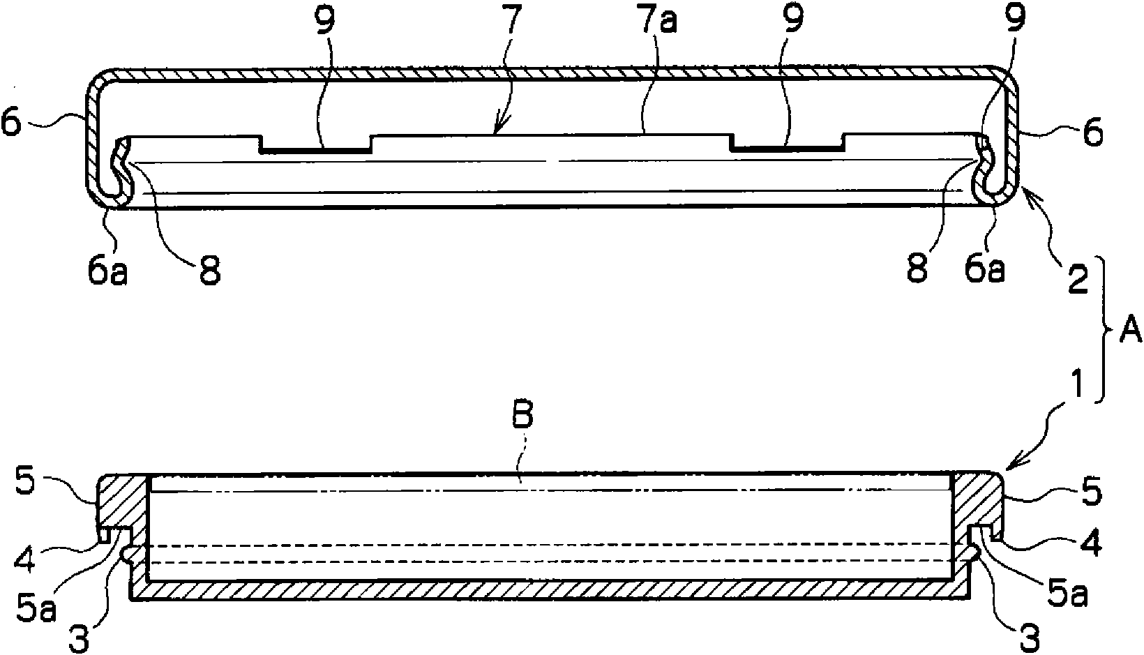 Packaging case for electro-optical device product, and its manufacturing method