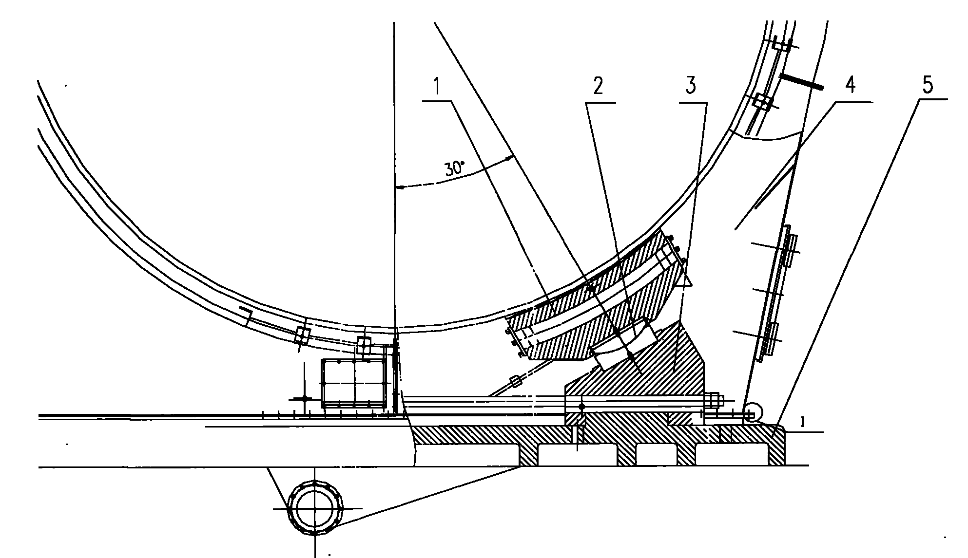 Design of pure static pressure sliding shoe structure for fixed end and free end in tube mill supporting device