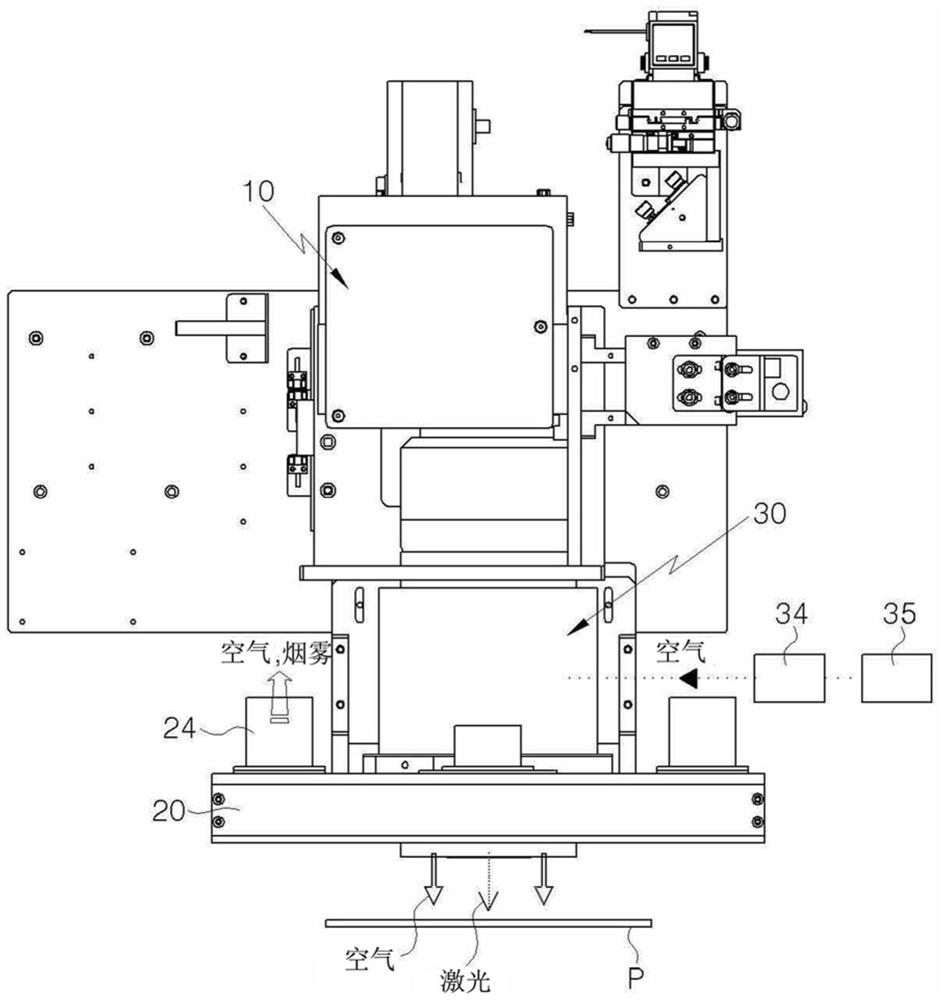 Laser and air suction hole dual-purpose laser processing scanning head