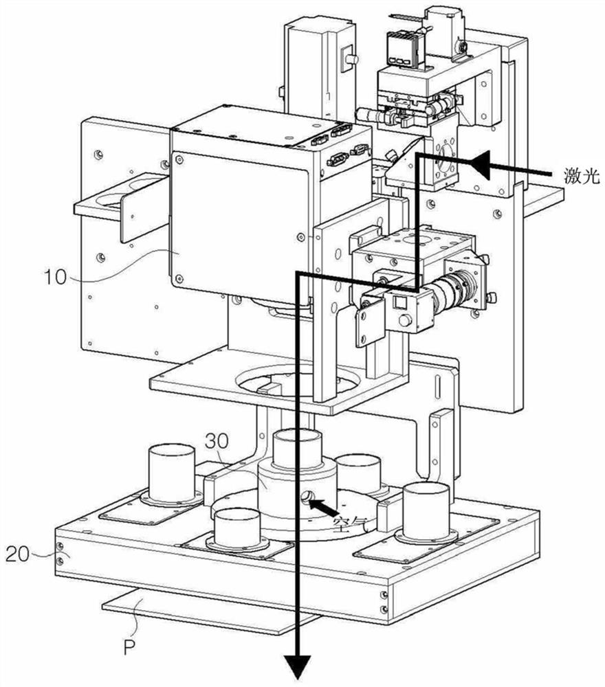 Laser and air suction hole dual-purpose laser processing scanning head