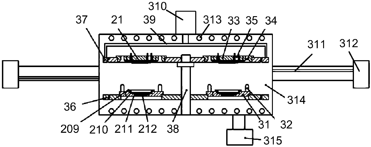 Vacuum packaging structure and packaging method thereof, device for vacuum packaging