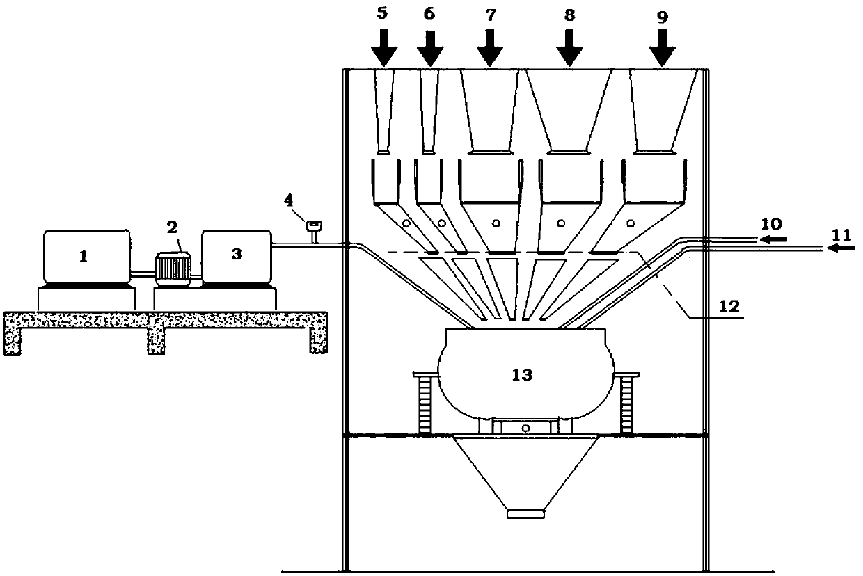 Lightweight concrete mixing device and mixing method for subway vibration-reducing vibration-isolation ballast bed