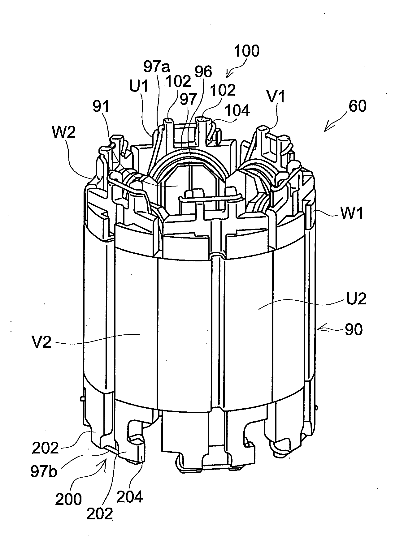 Stator and electric pump