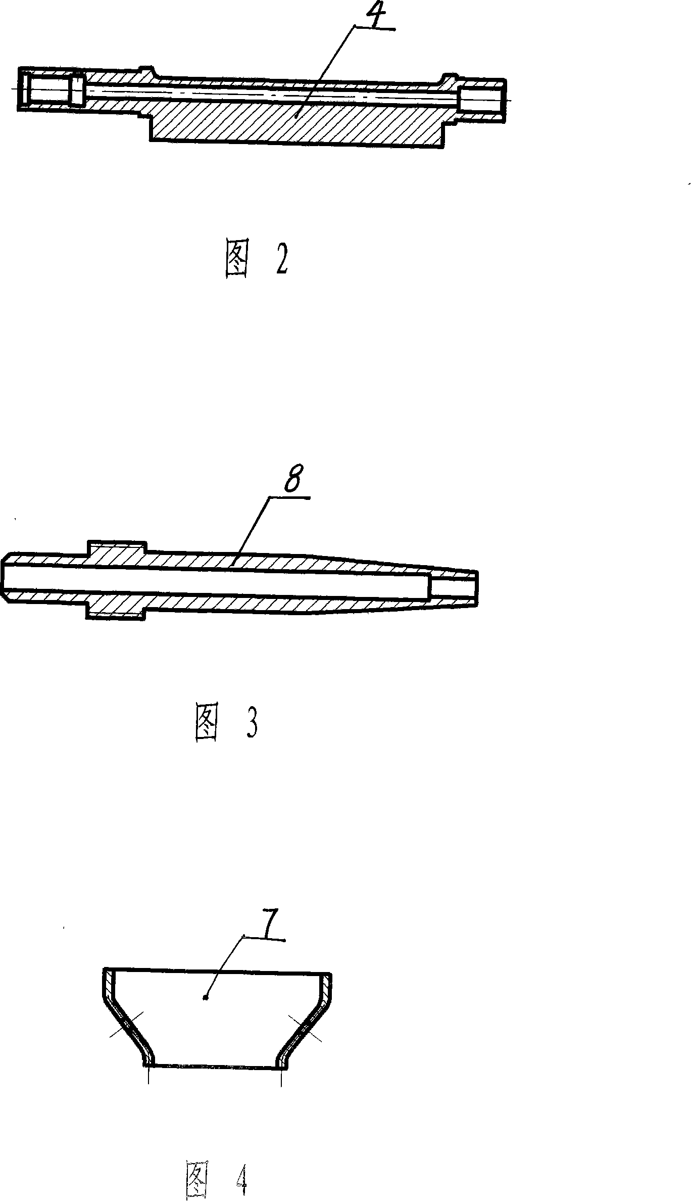 Off-centering type tamping pickaxe with self-lubricating function