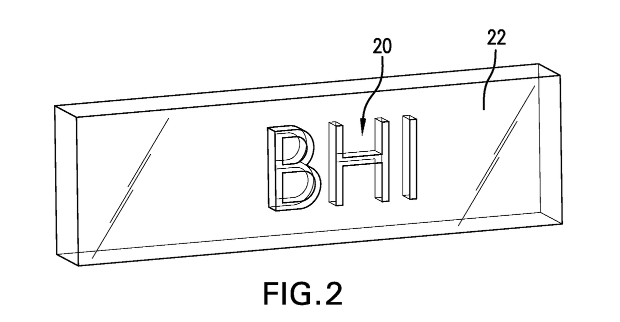 Additive manufacturing part identification method and part