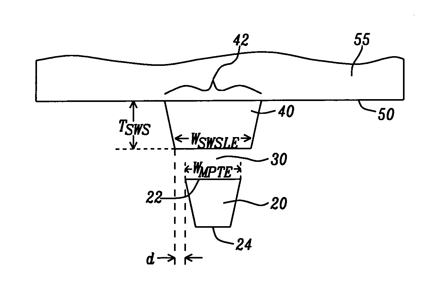 Stitched shielded pole structure for a perpendicular magnetic recording write head