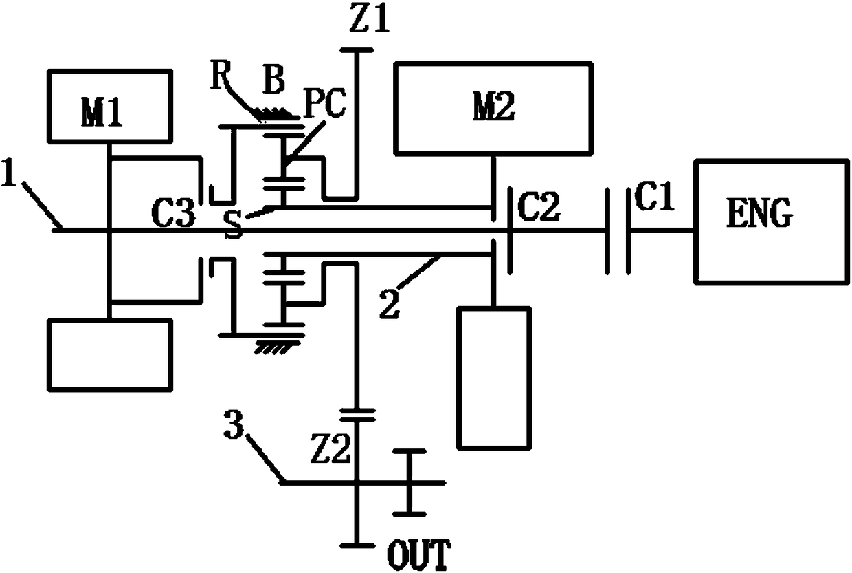 A hybrid transmission system