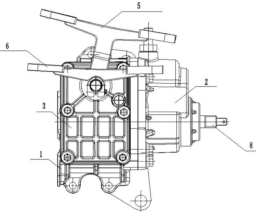 Gearbox of farm cultivator