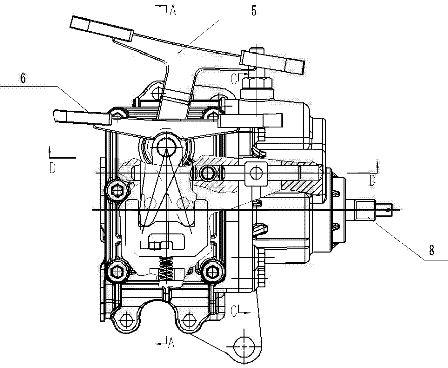 Gearbox of farm cultivator