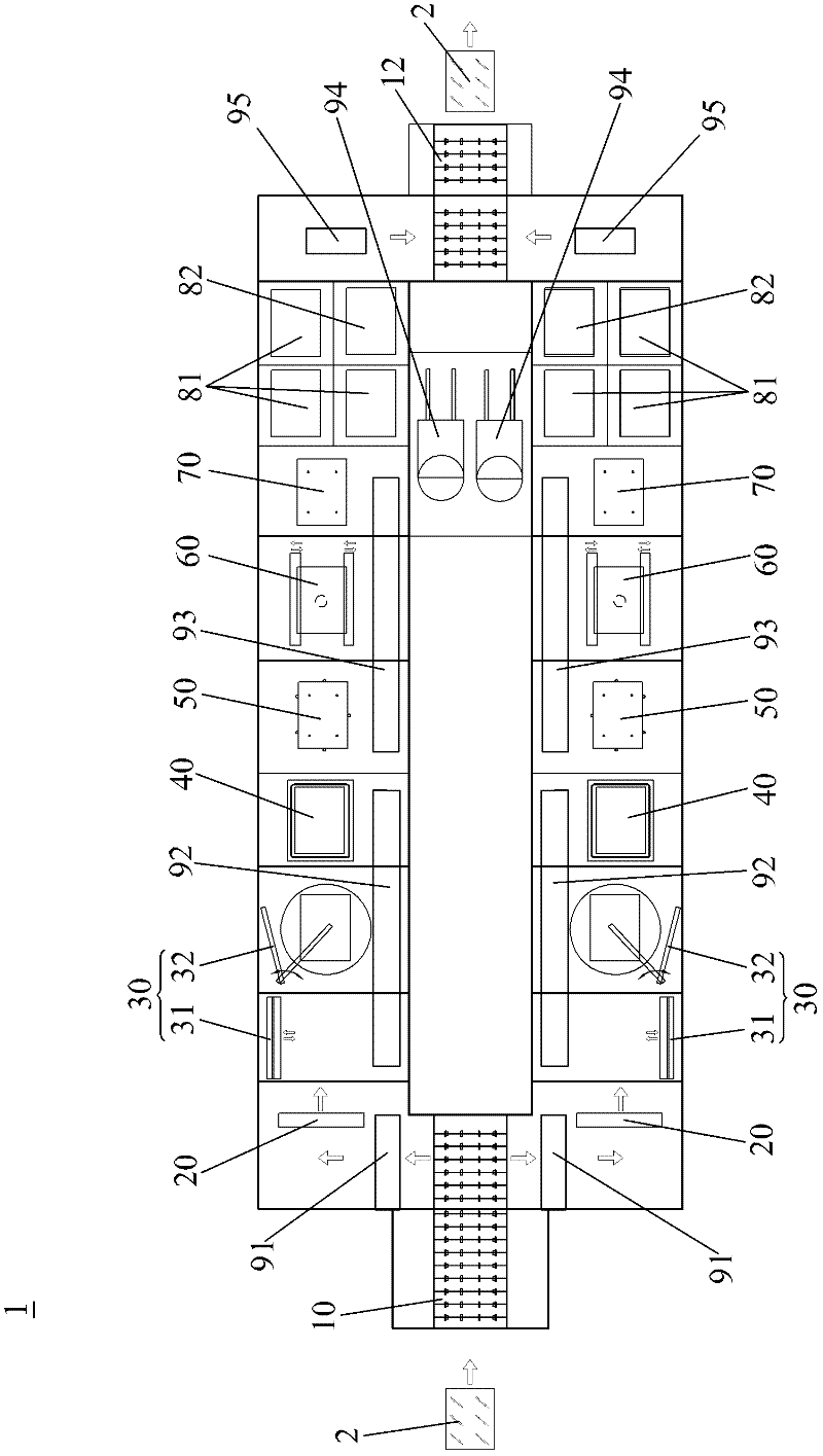 Gluing system and gluing method of base plates