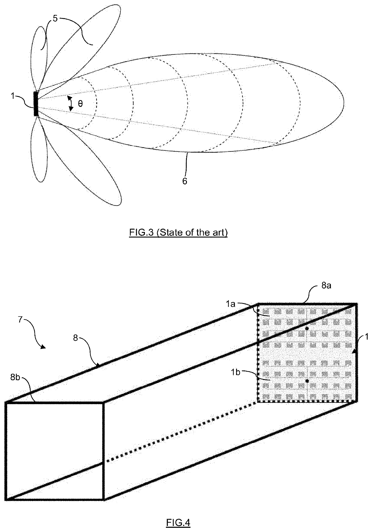 Method and device to measure the velocity of a fluid flowing in a confined space