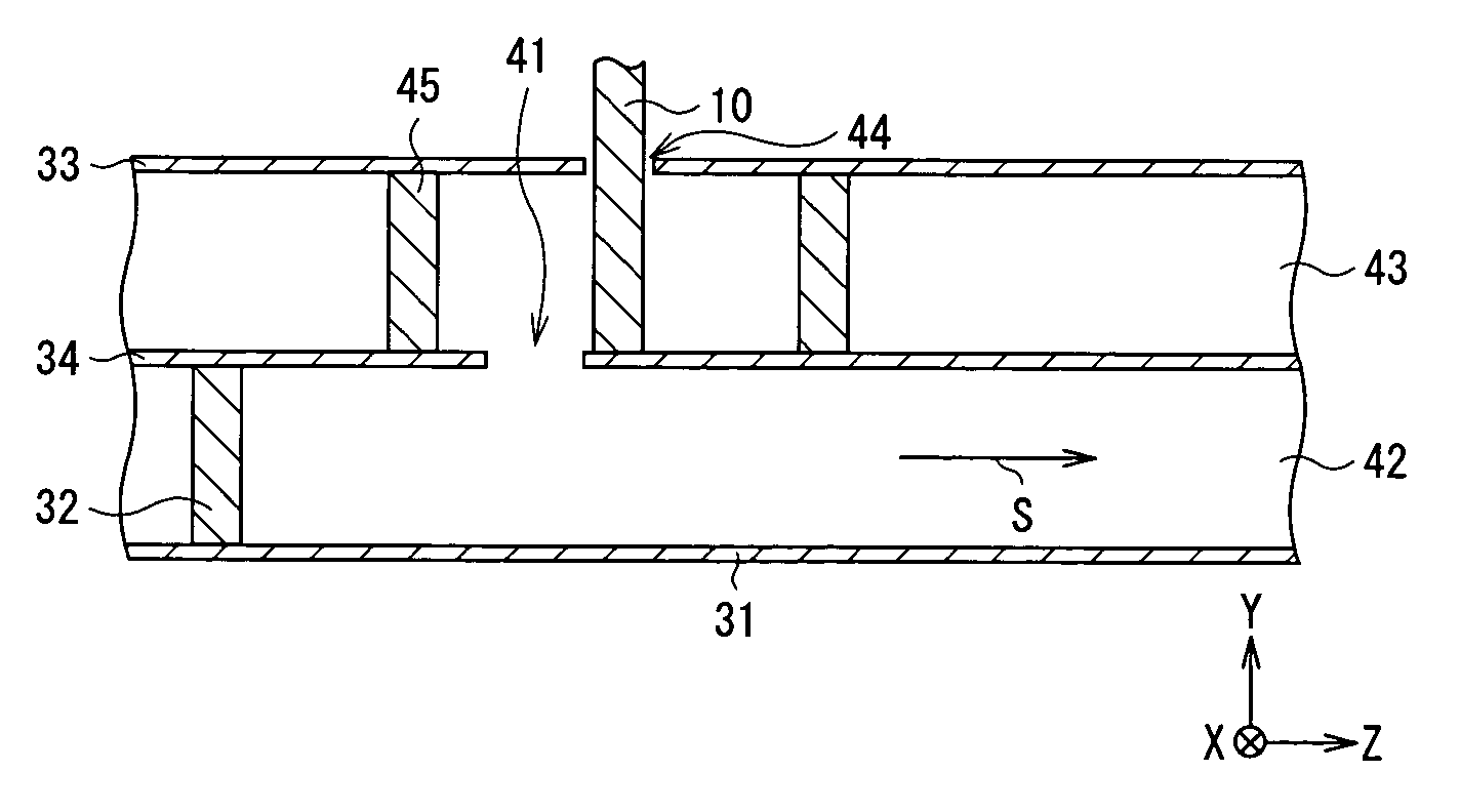 RF module and mode converting structure and method