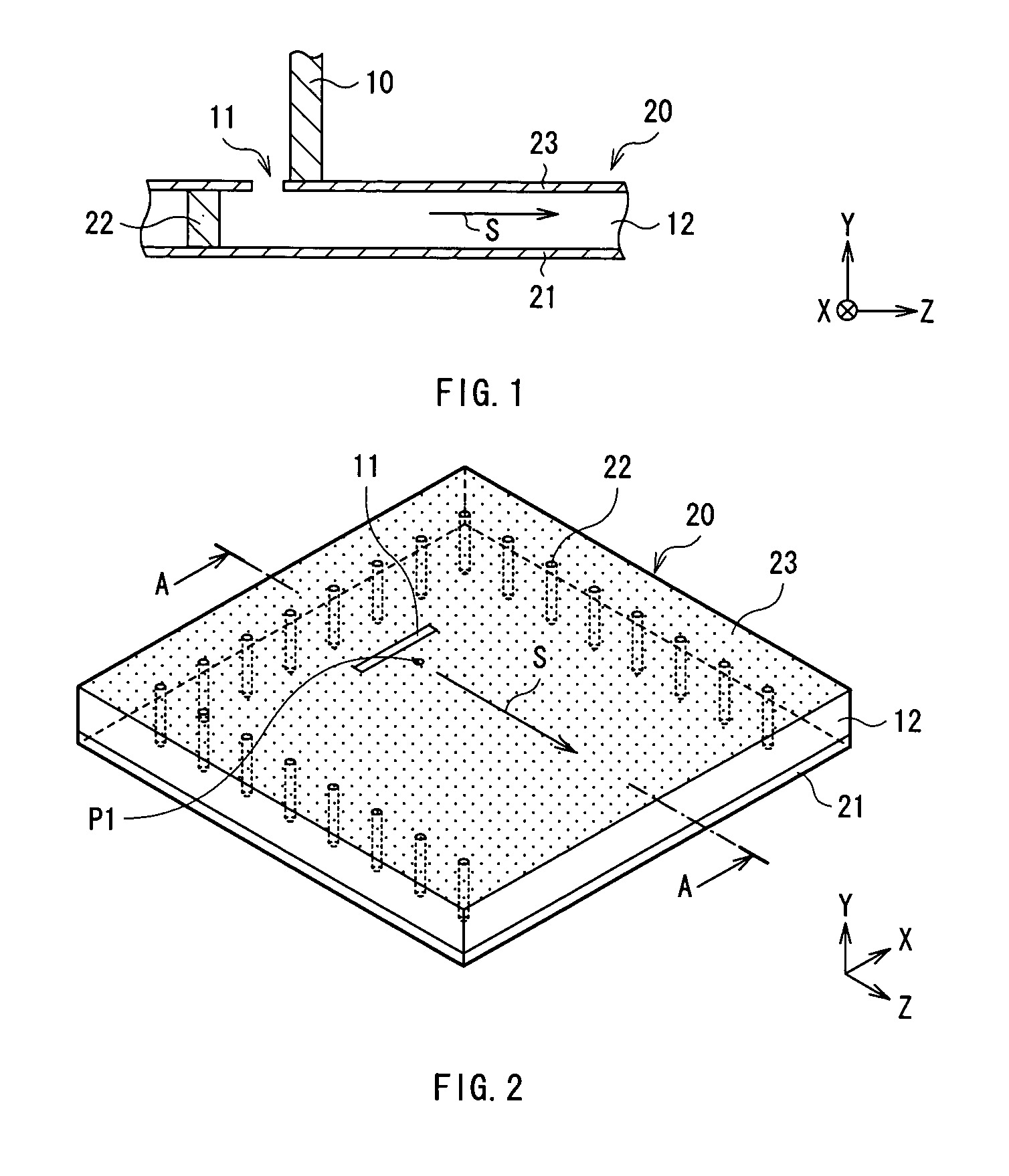 RF module and mode converting structure and method