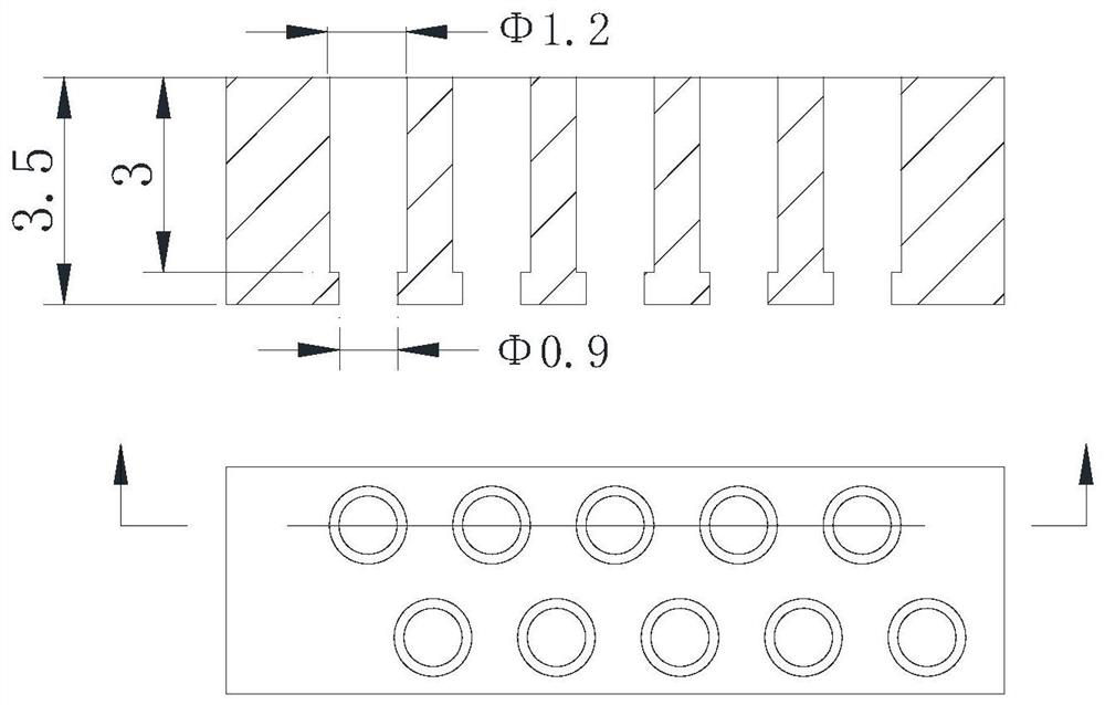 Method for soldering element in deep-cavity small hole of printed board