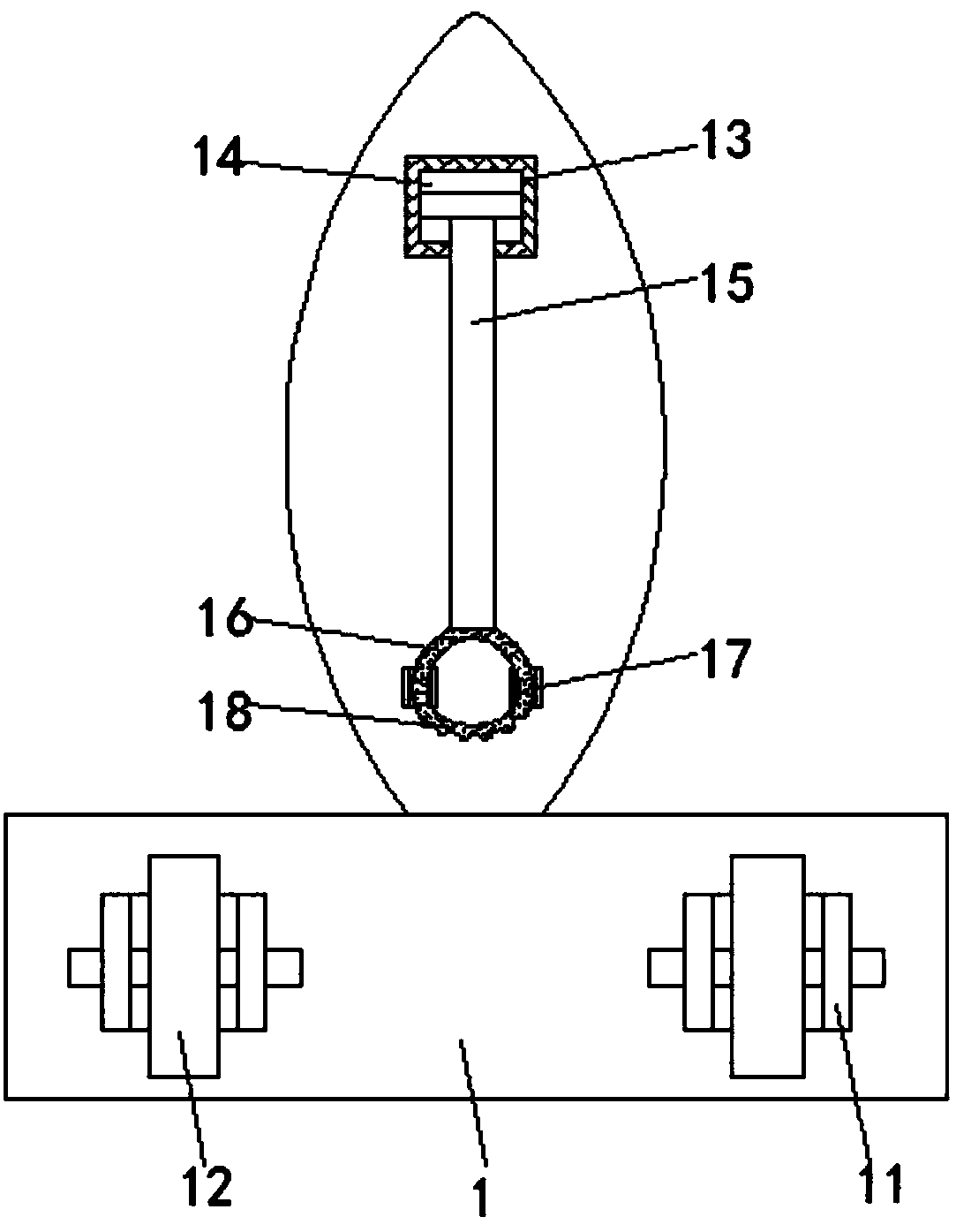Dressing mirror having front and rear inclination angle adjustment function