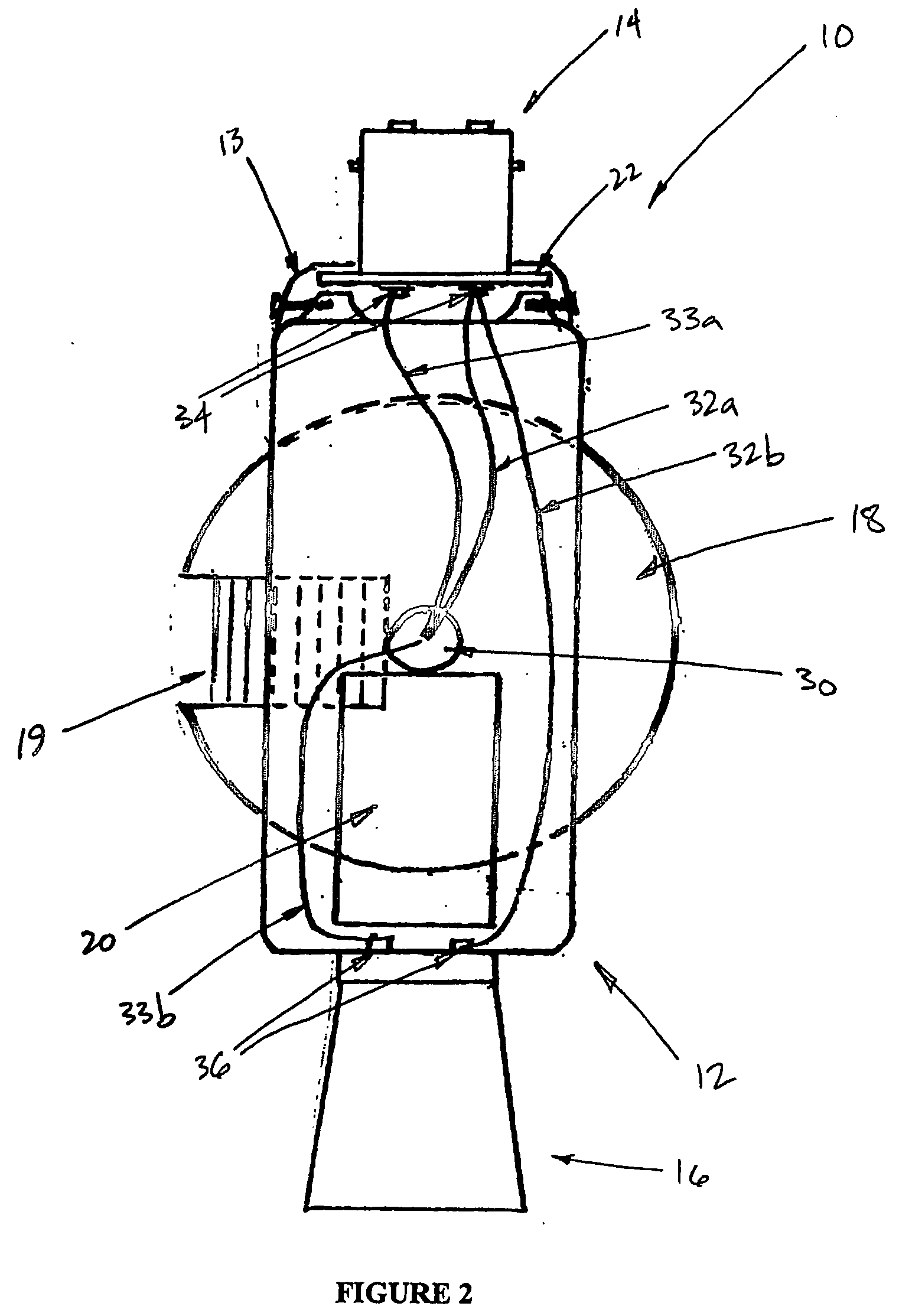 Adaptor with gimbal mounted sensor
