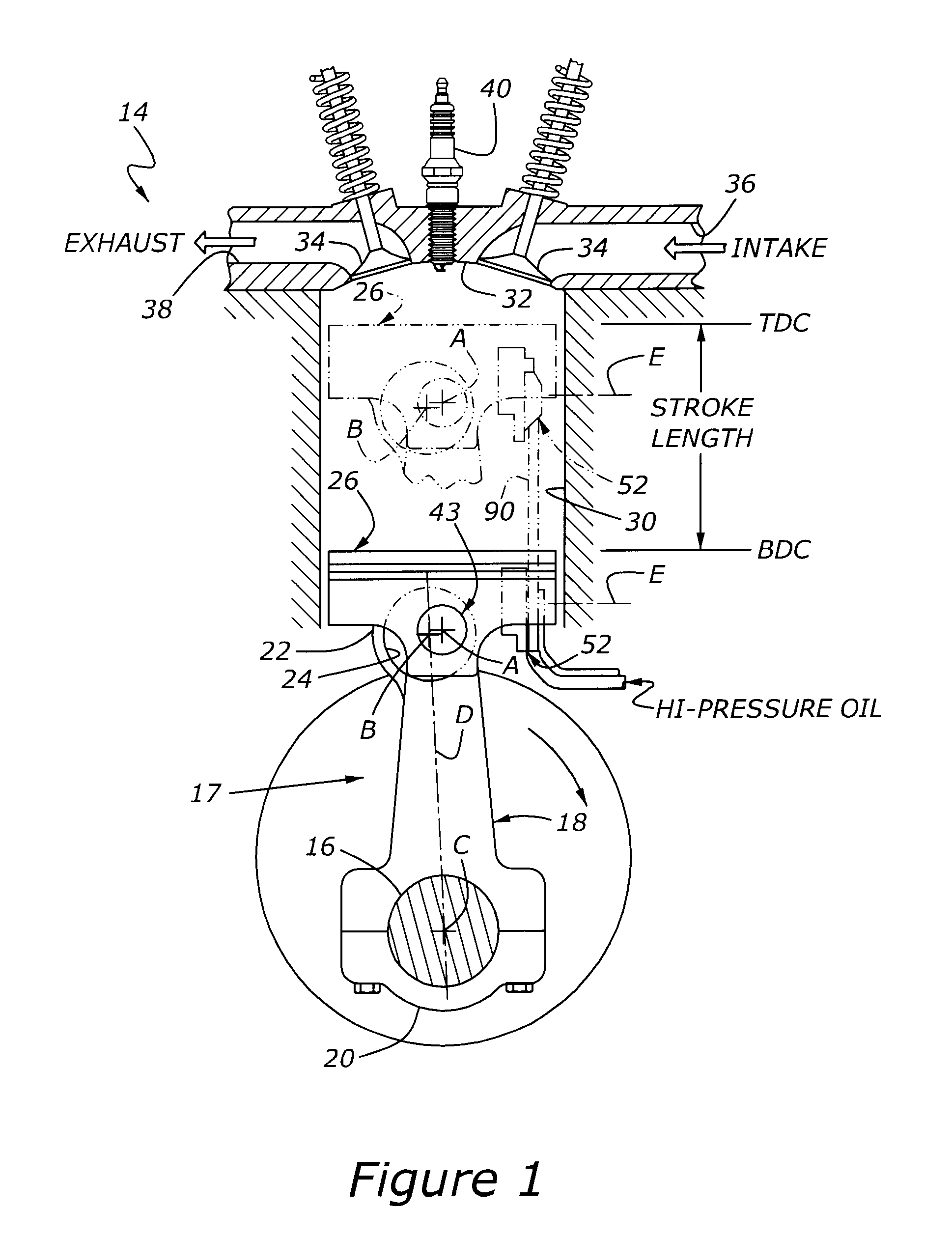Variable compression ratio engine with isolated actuator