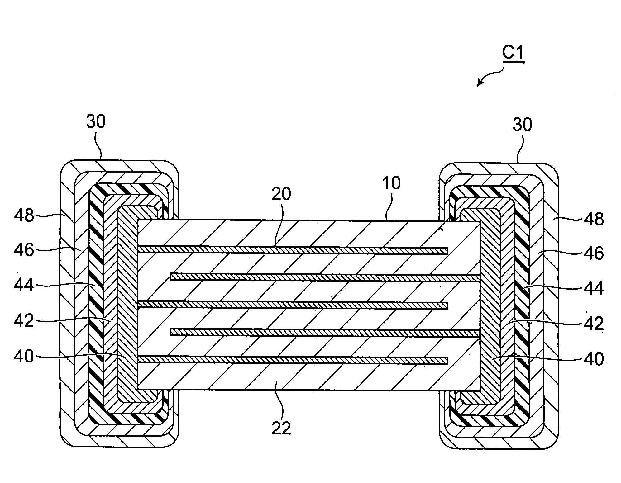 Ceramic electronic component and multilayer capacitor