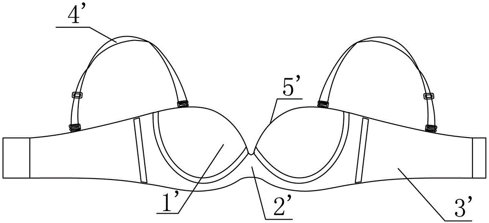 High-heart-position bra with combined steel rings and plastic bones