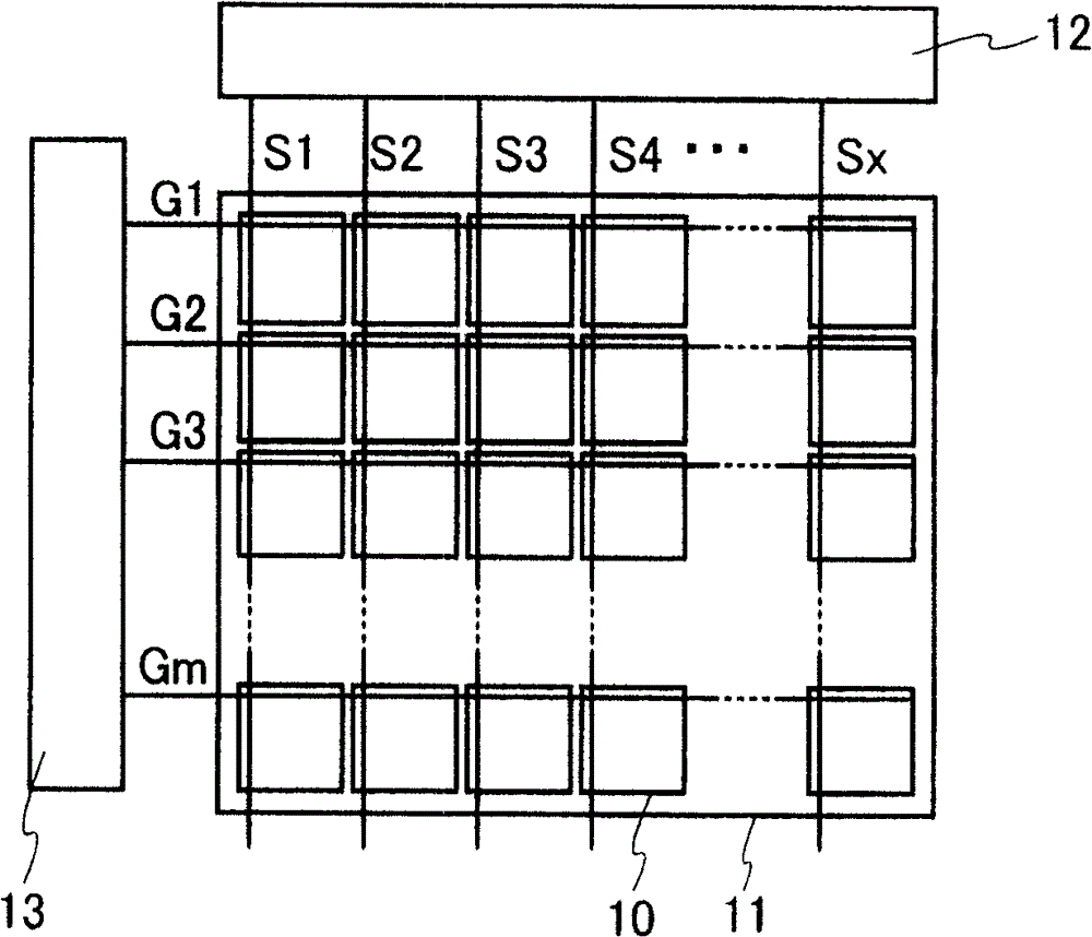Display device and electronic equipment equipped with the display device