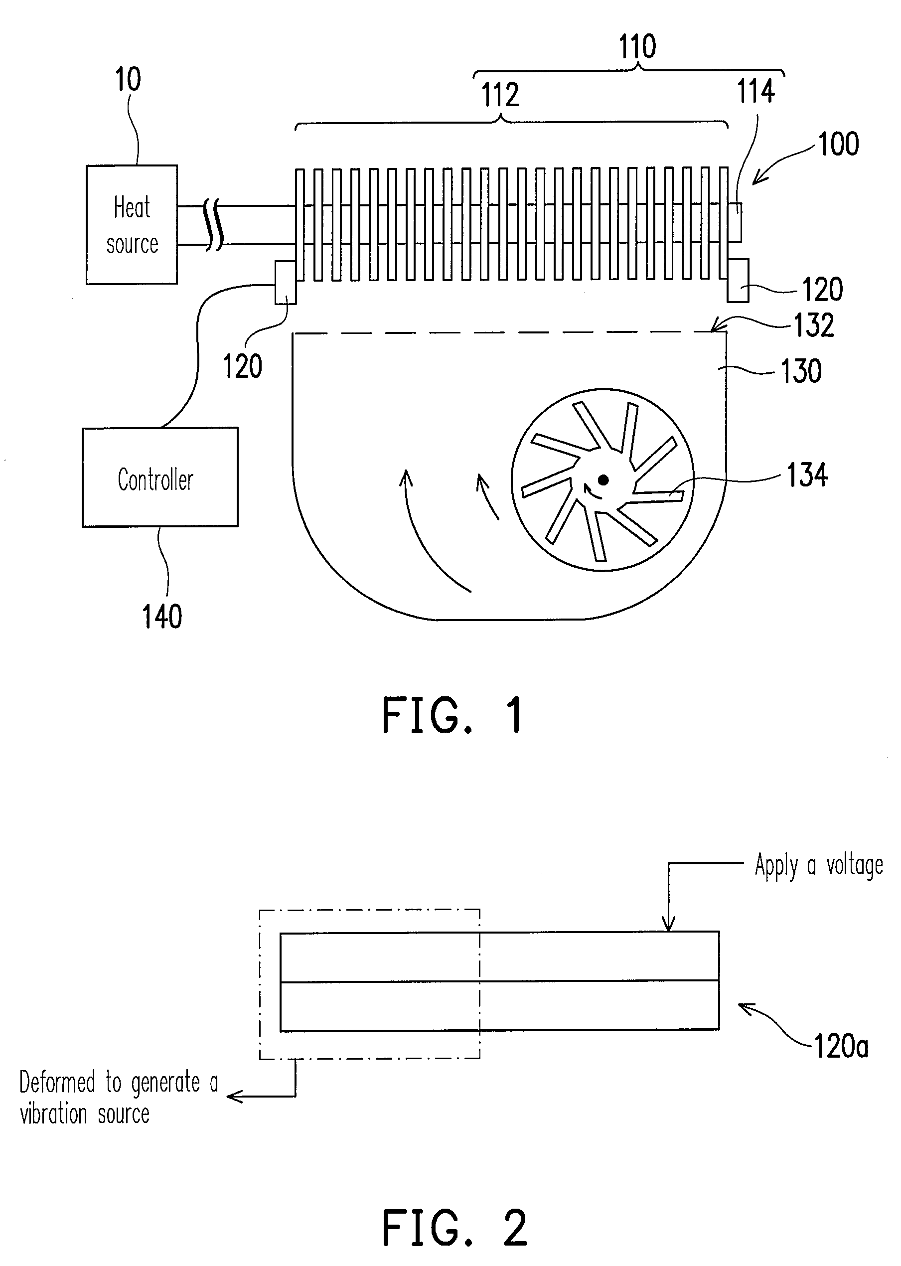 Heat-dissipation device with dust-disposal function