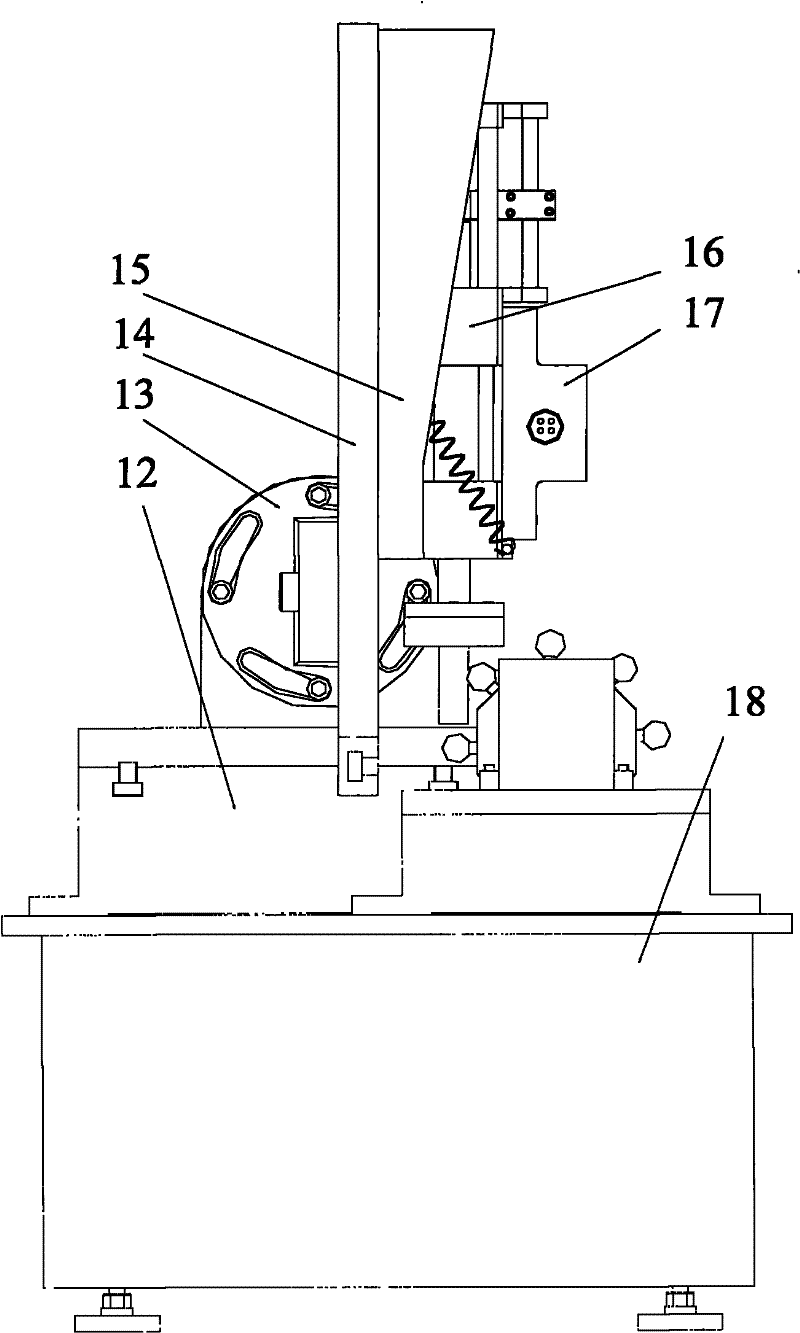 Numerical control capstan turret reliability testing system with electro-hydraulic servo loading device